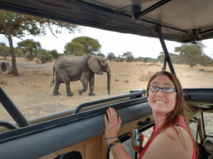 Family Travel in Tanzania, girl on safari